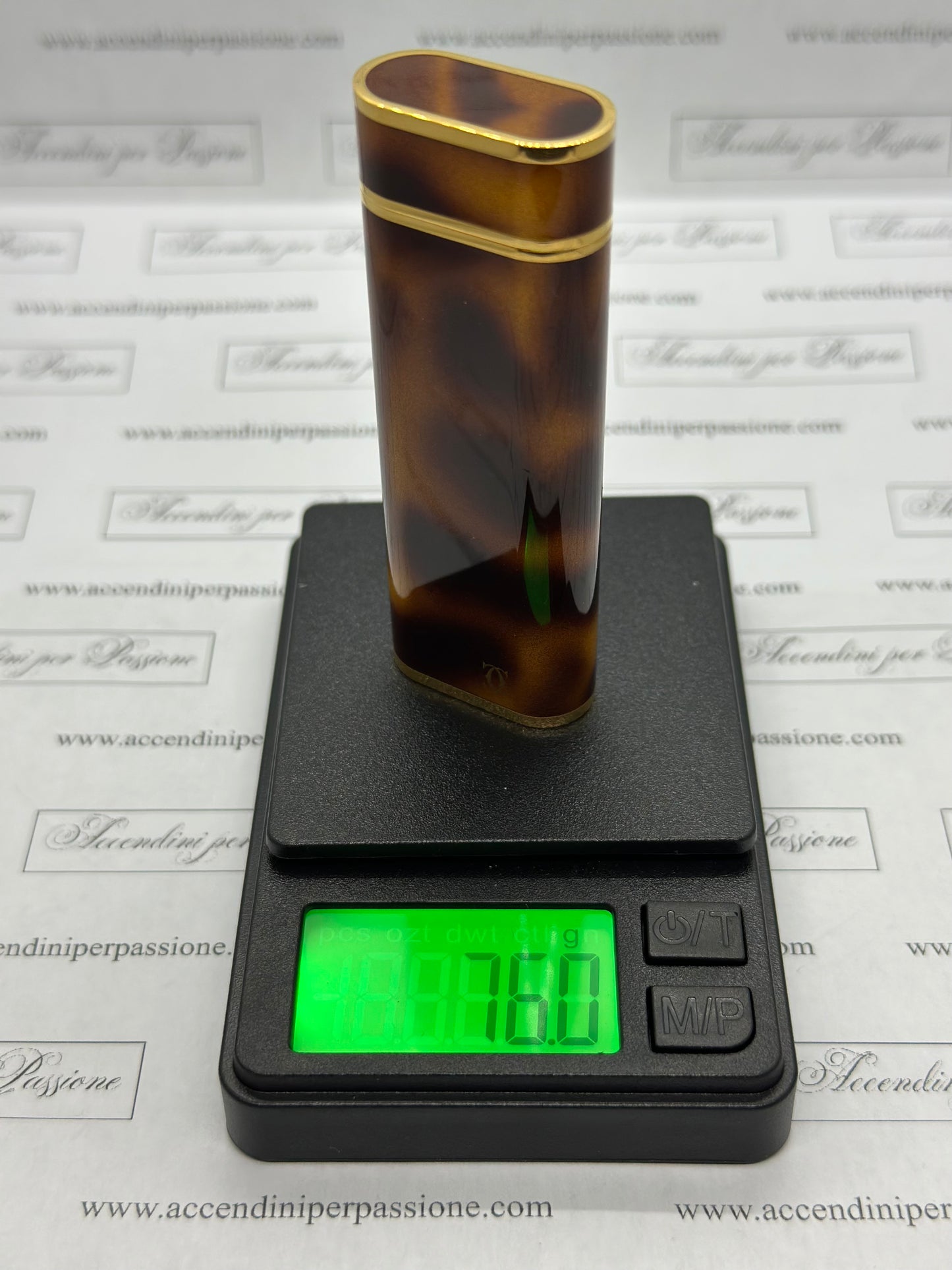 Cartier Les Must Ovale - Placcato Oro & Lacca di Cina "Leopard"