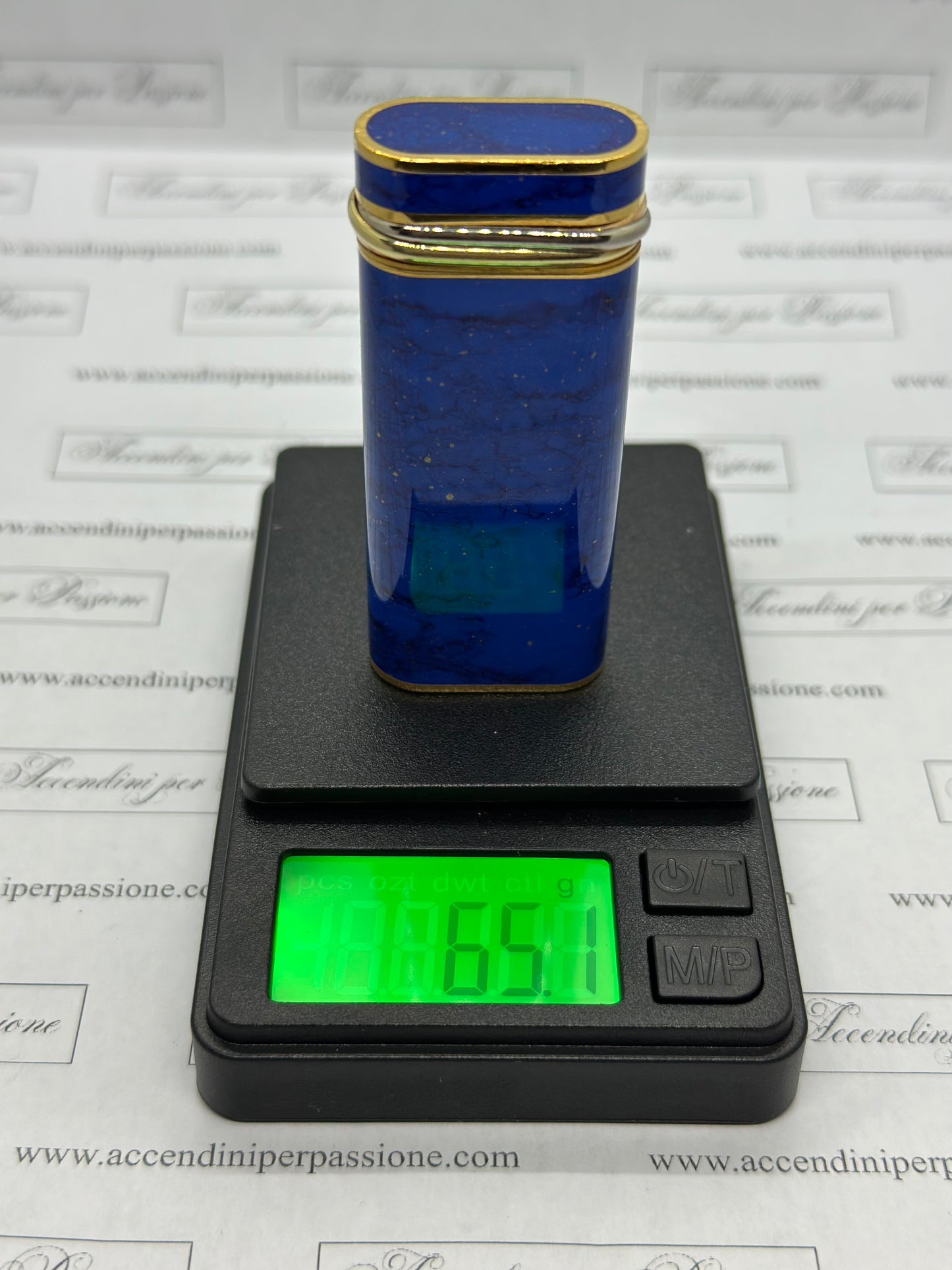 Cartier Les Must Ovale - Placcato Oro & Lacca di Cina "Lapislazzuli"