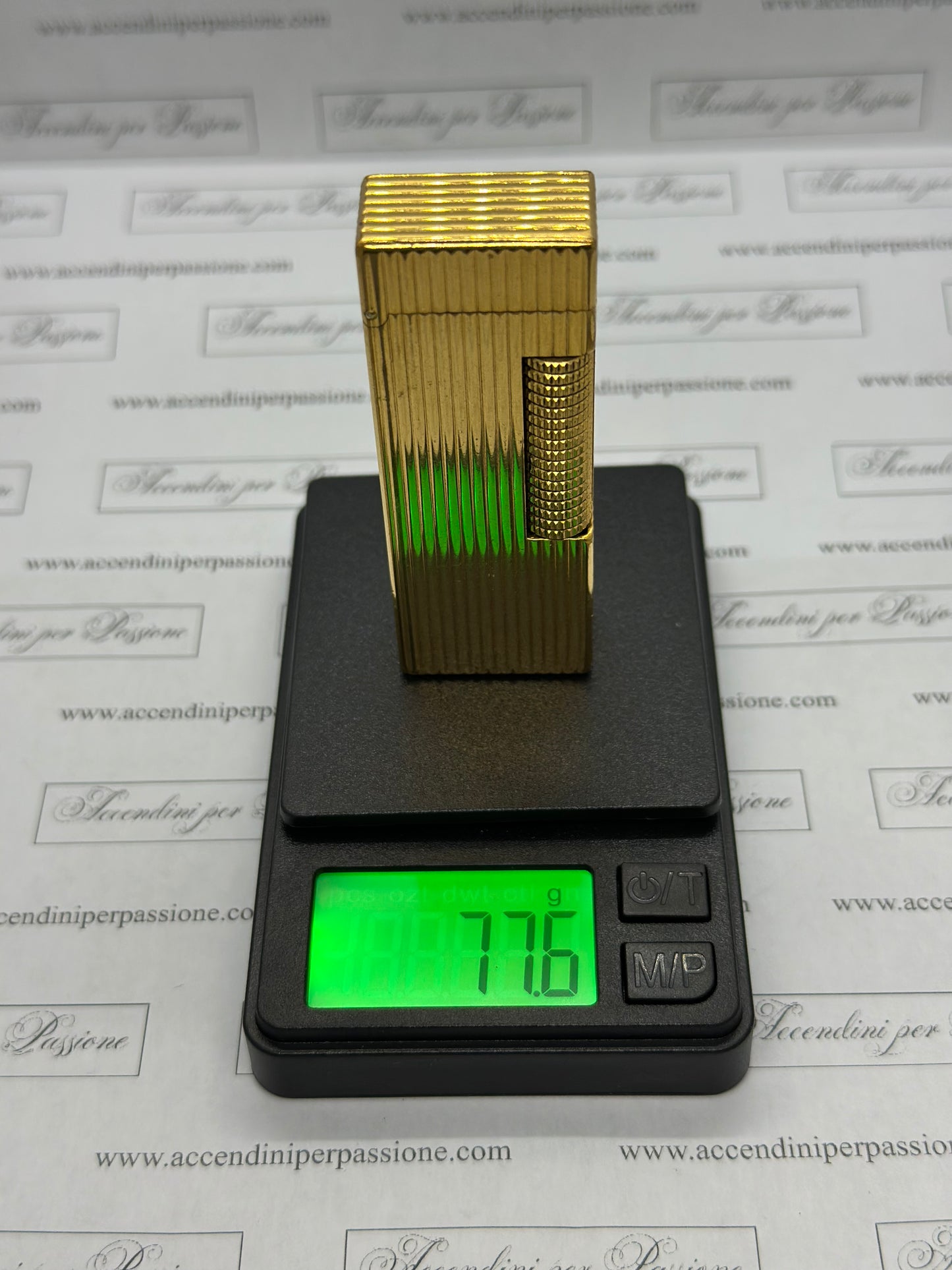 Dunhill Rollagas – Placcato Oro "Vertical Lines"