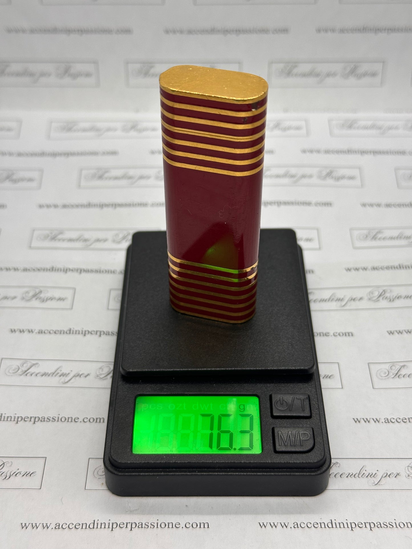 Cartier Les Must Ovale - Placcato Oro & Lacca di Cina Rossa "Rings"