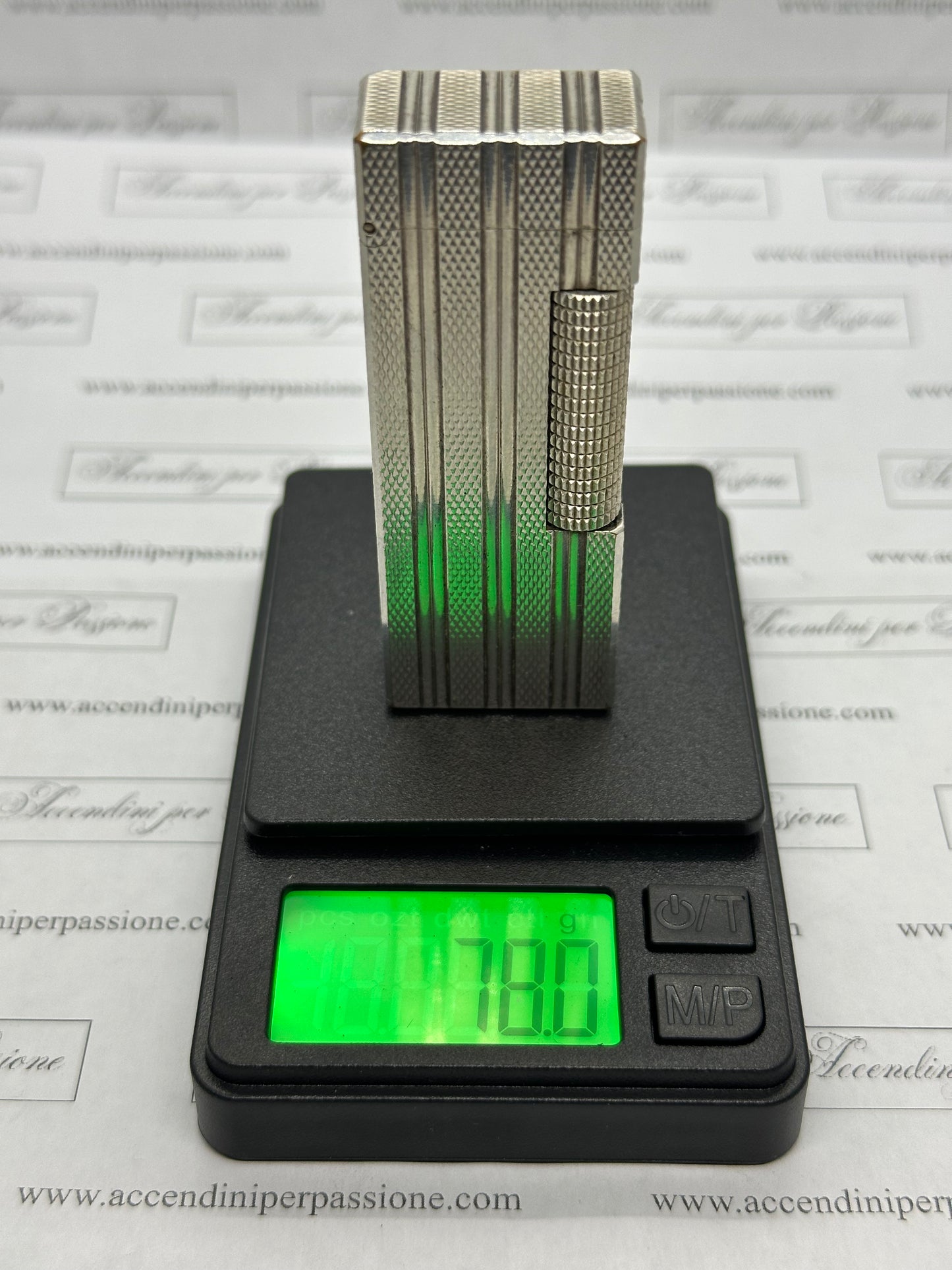 Dunhill Rollagas – Placcato Argento "Silver Stripes"