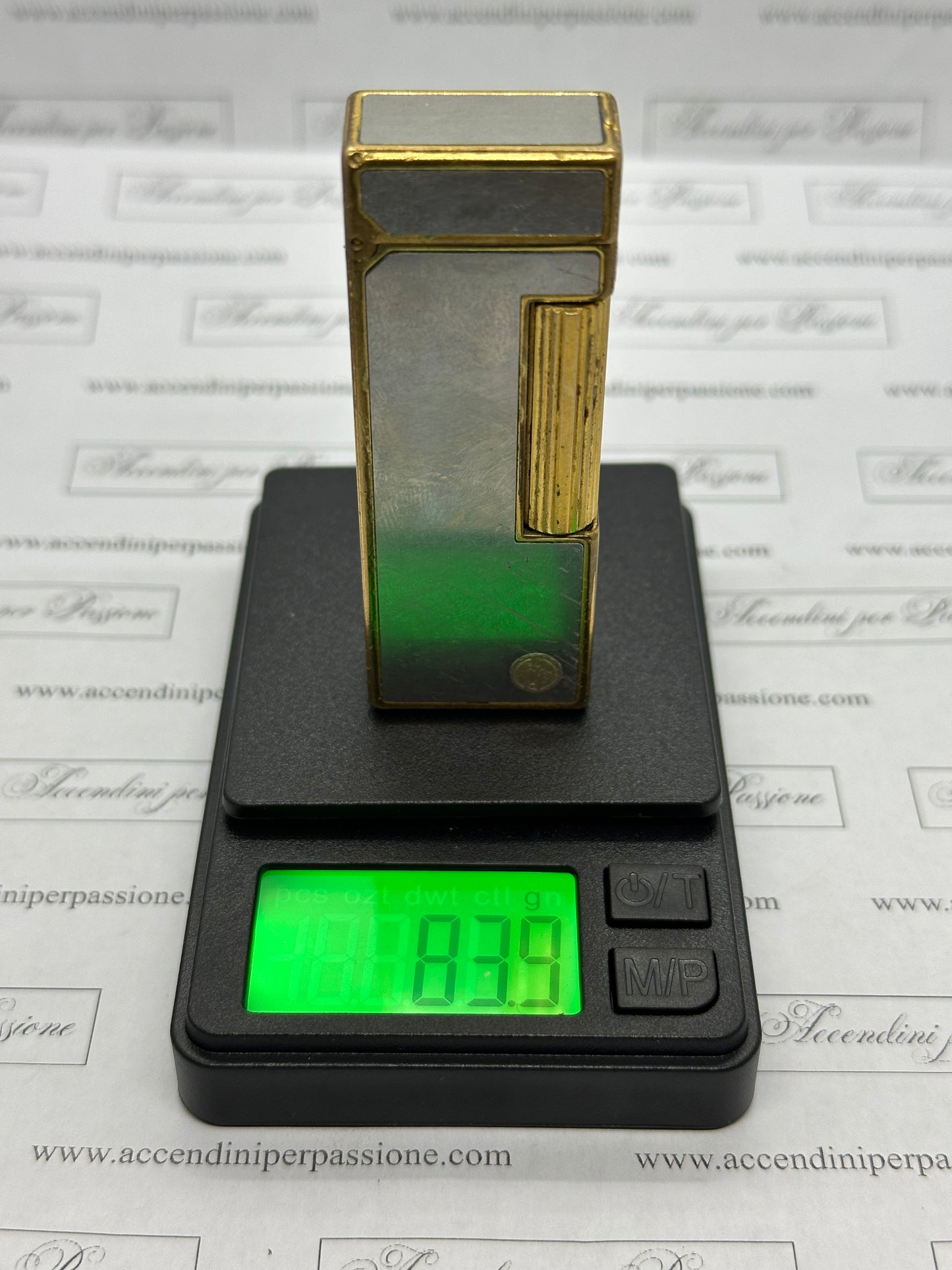 Dunhill Rollagas – Placcato Argento & Oro "Mirror"