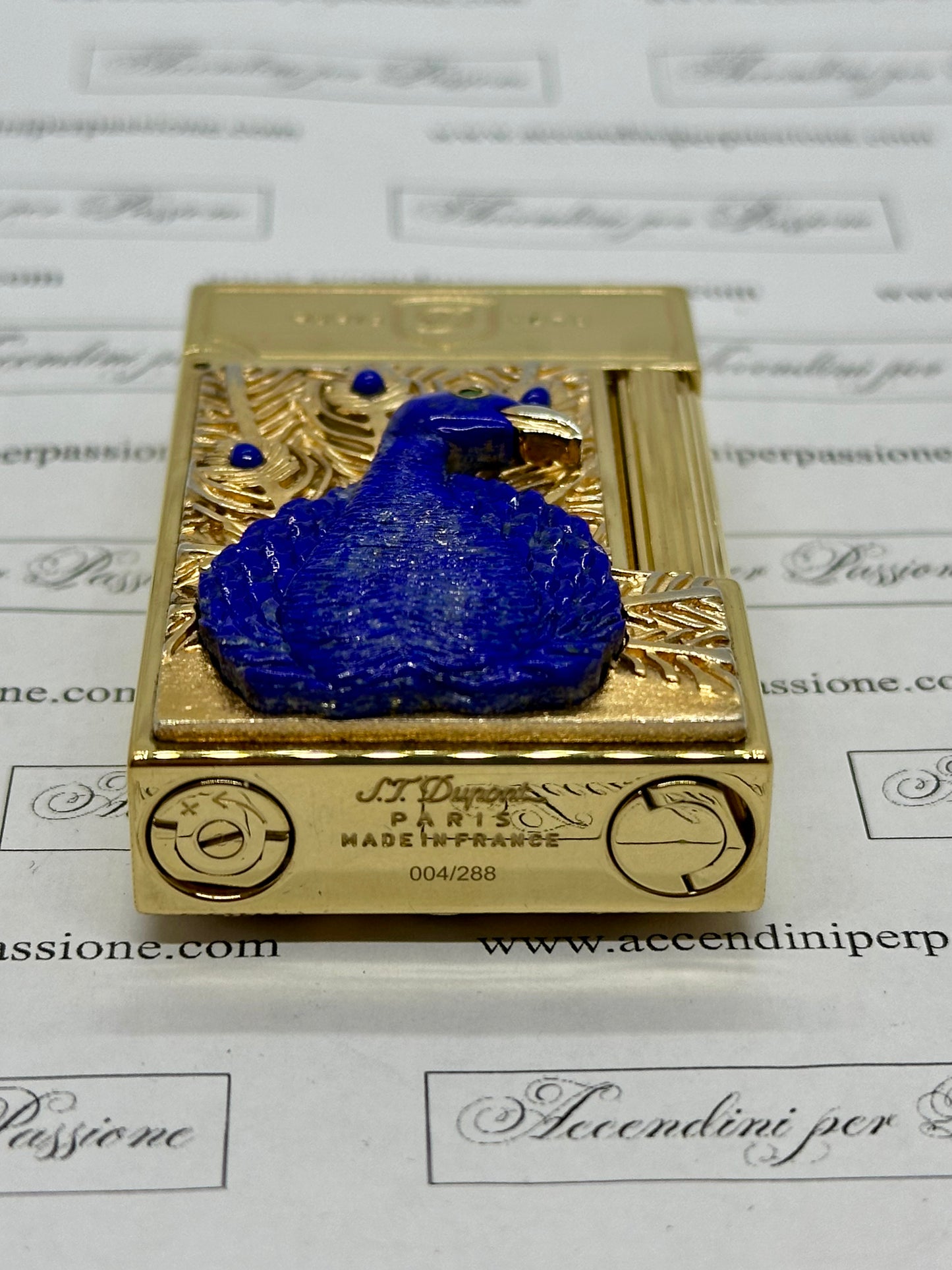 S.T. Dupont Linea 2 Haute Creation - "Peacock" Limited Ed.