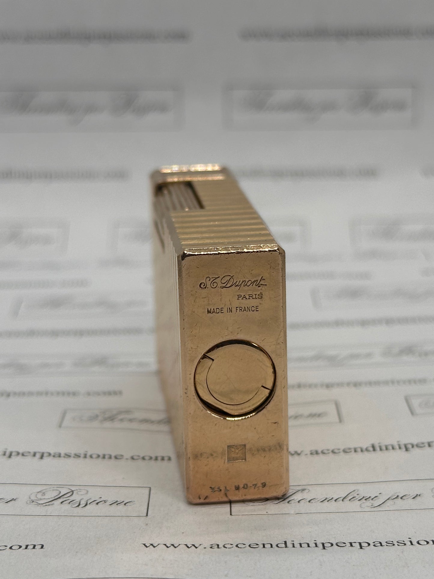 S.T. Dupont Linea 1 – Placcato Oro "Lines"