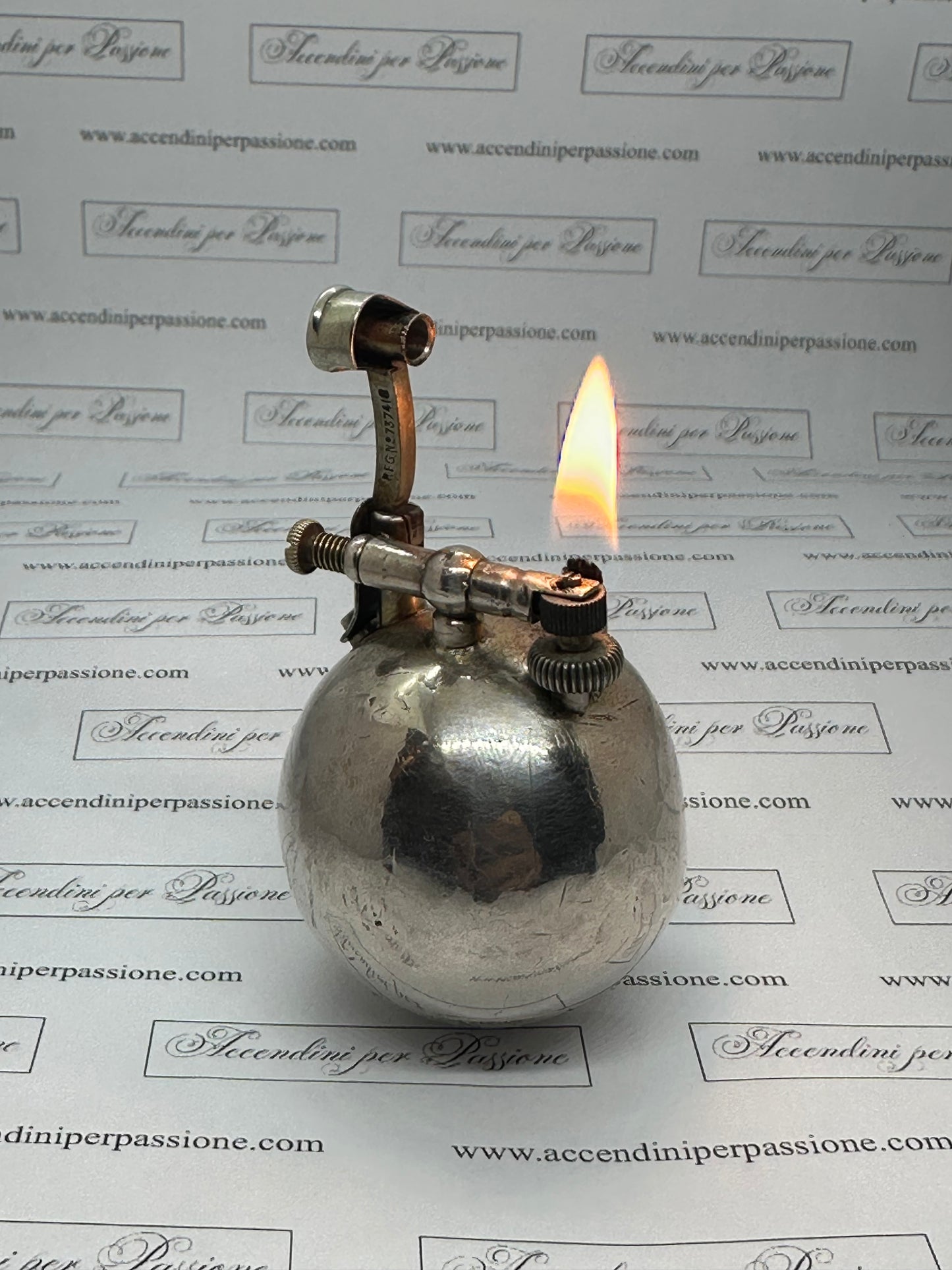 Dunhill "Ball" da Tavolo - Placcato Argento