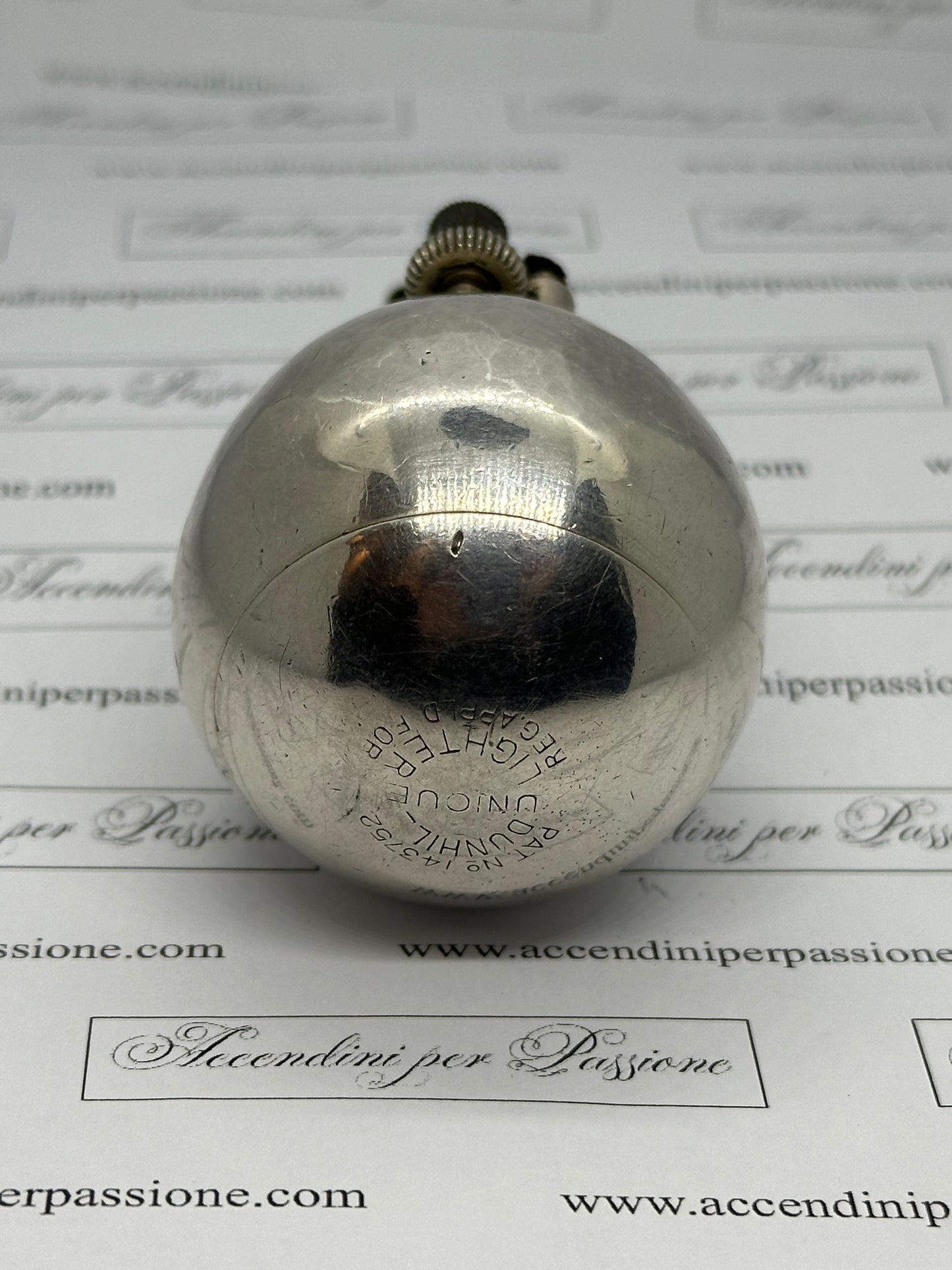 Dunhill "Ball" da Tavolo - Placcato Argento