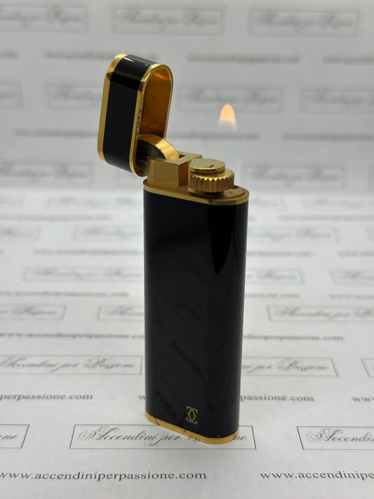 Cartier Les Must Ovale - Placcato Oro & Lacca di Cina Nera