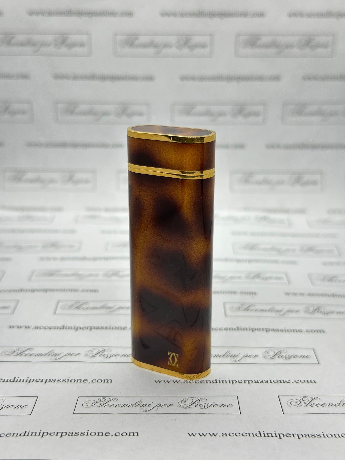 Cartier Les Must Ovale - Placcato Oro & Lacca di Cina "Leopard"