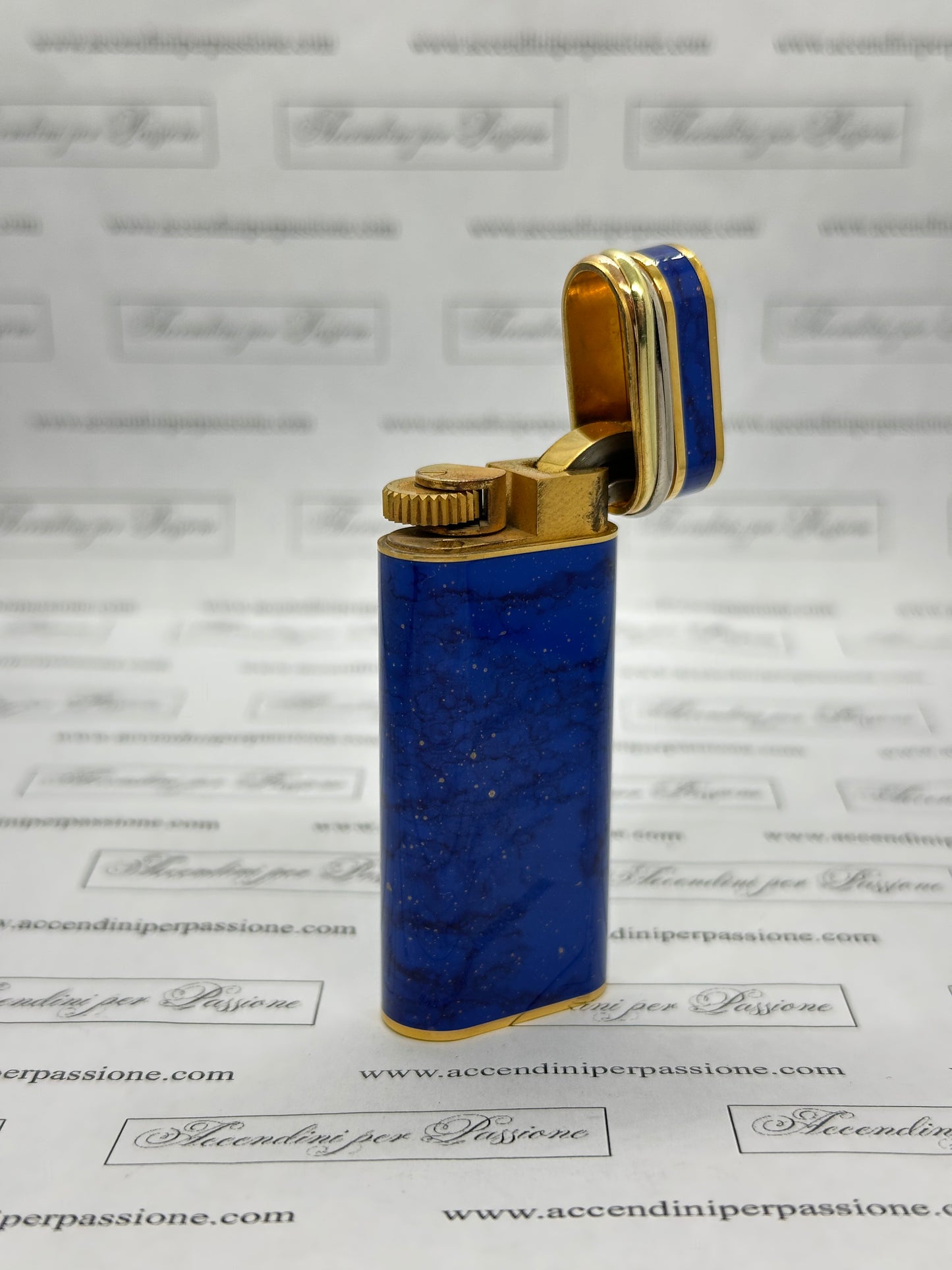 Cartier Les Must Ovale - Placcato Oro & Lacca di Cina "Lapislazzuli"