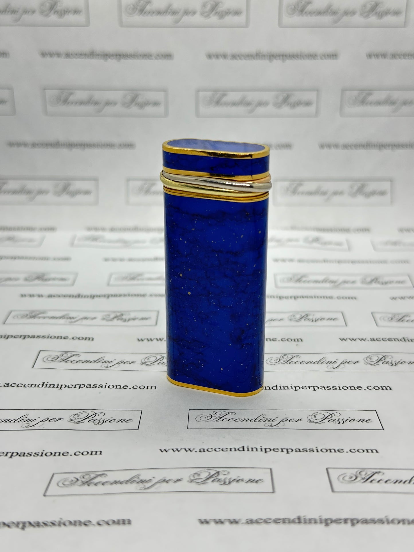 Cartier Les Must Ovale - Placcato Oro & Lacca di Cina "Lapislazzuli"