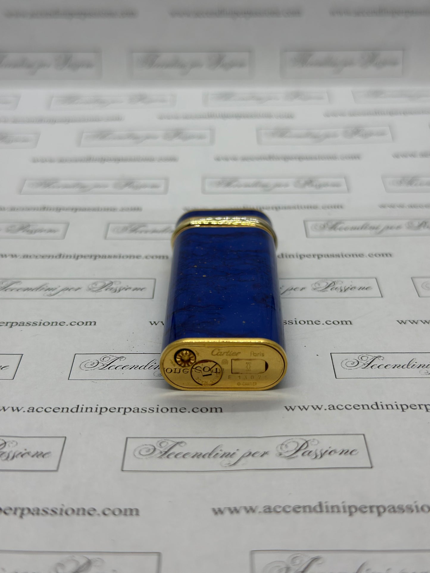 Cartier Les Must Ovale - Placcato Oro & Lacca di Cina "Lapislazzuli"