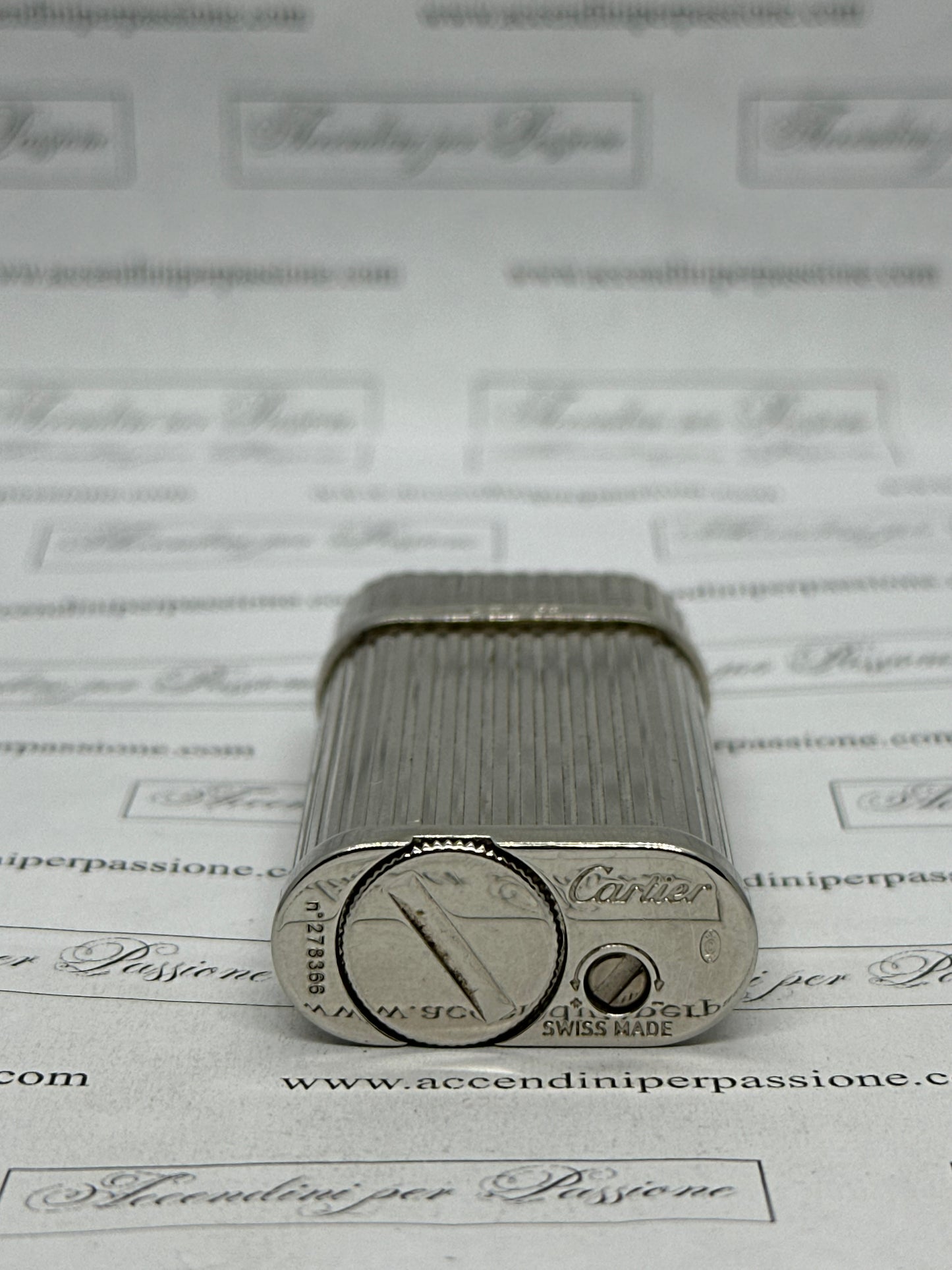 Cartier Ovale - Placcato Argento & Finiture in Palladio