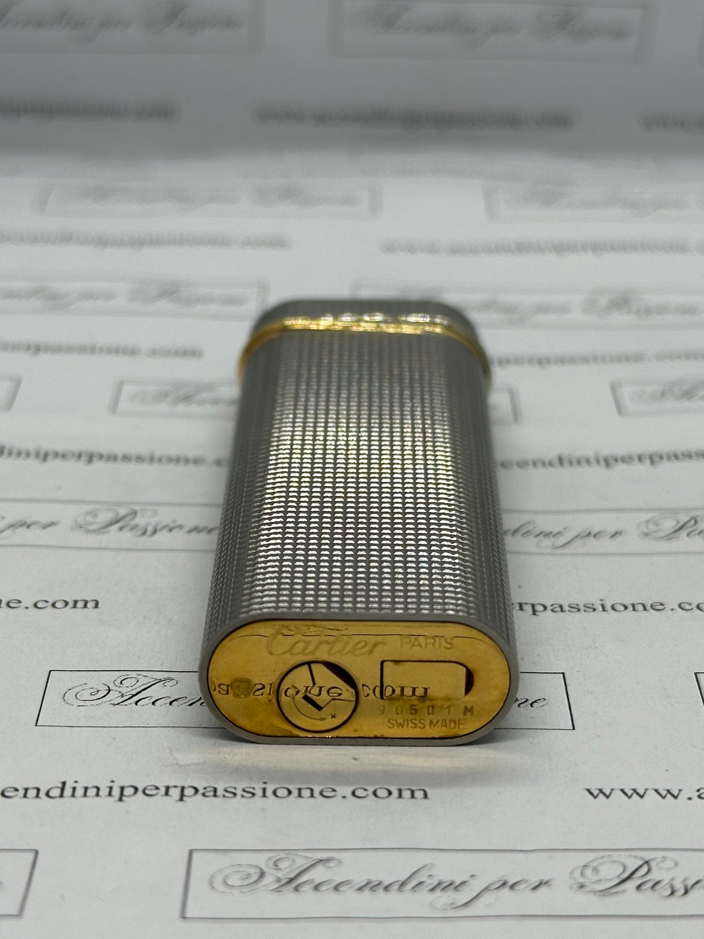 Cartier Les Must "Trinity" - Placcato Oro & Argento "Guilloché"