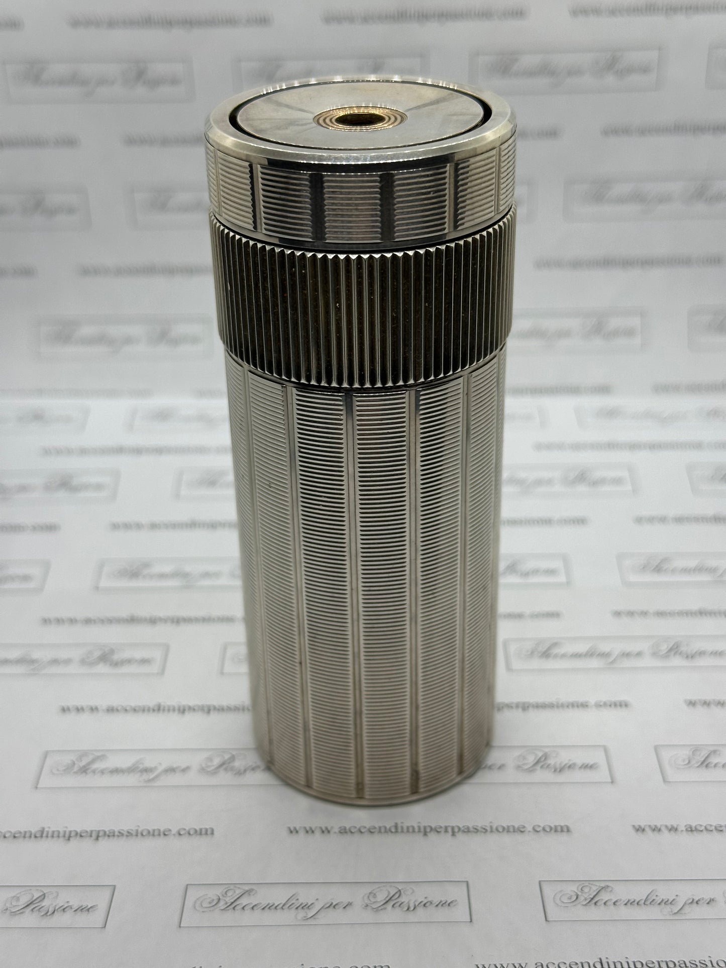 S.T. Dupont Cylinder da Tavolo - Placcato Argento