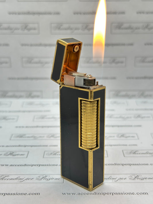 Dunhill Rollagas – Placcato Oro & Lacca di Cina Nera