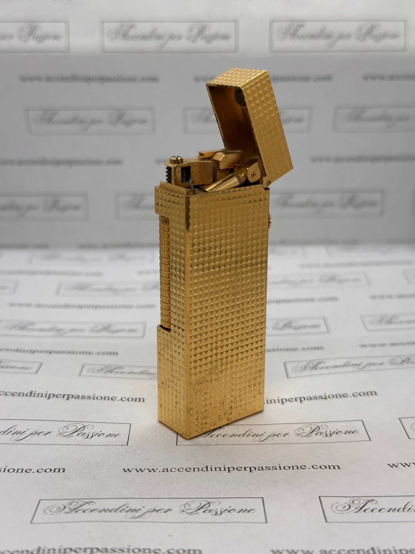 Dunhill Rollagas – Placcato Oro "Testa di Diamante"