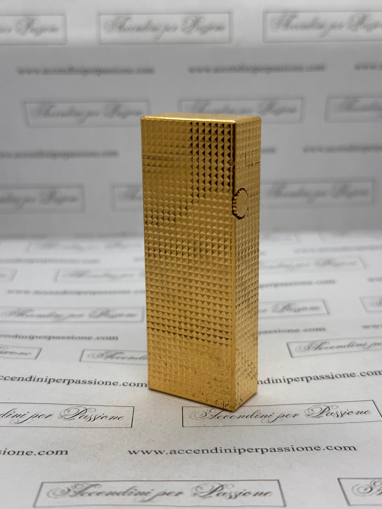 Dunhill Rollagas – Placcato Oro "Testa di Diamante"