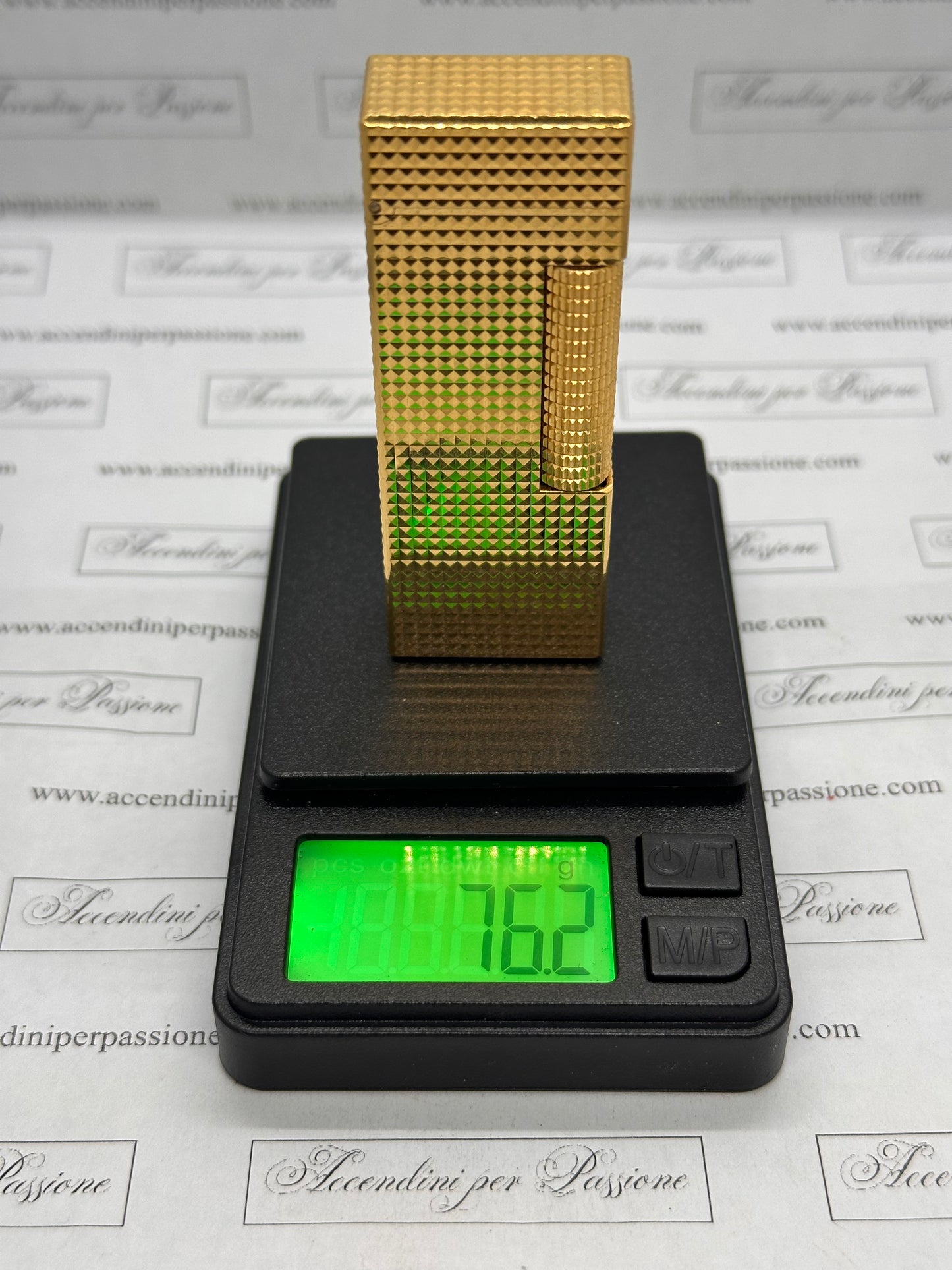 Dunhill Rollagas – Placcato Oro "Testa di Diamante"