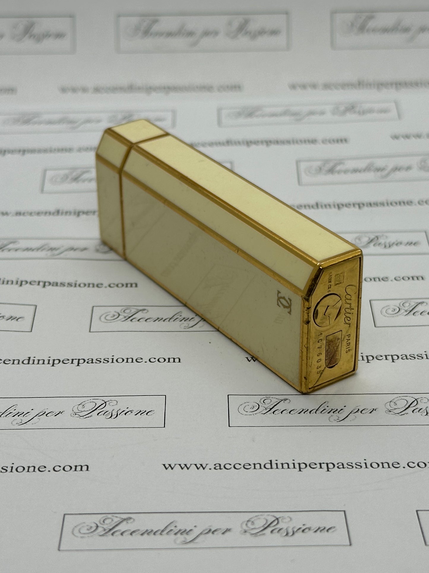 Cartier Les Must "5 Facce" - Placcato Oro & Lacca di Cina Avorio