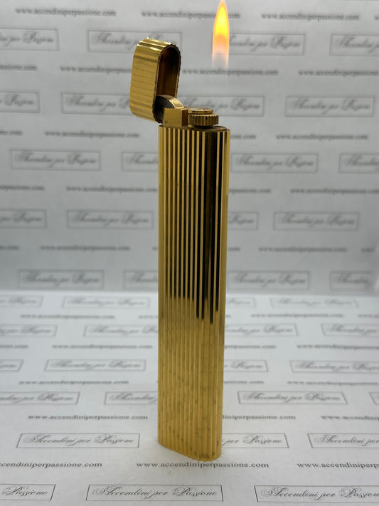 Cartier Les Must Ovale da Tavolo - Placcato Oro "Vertical Lines"