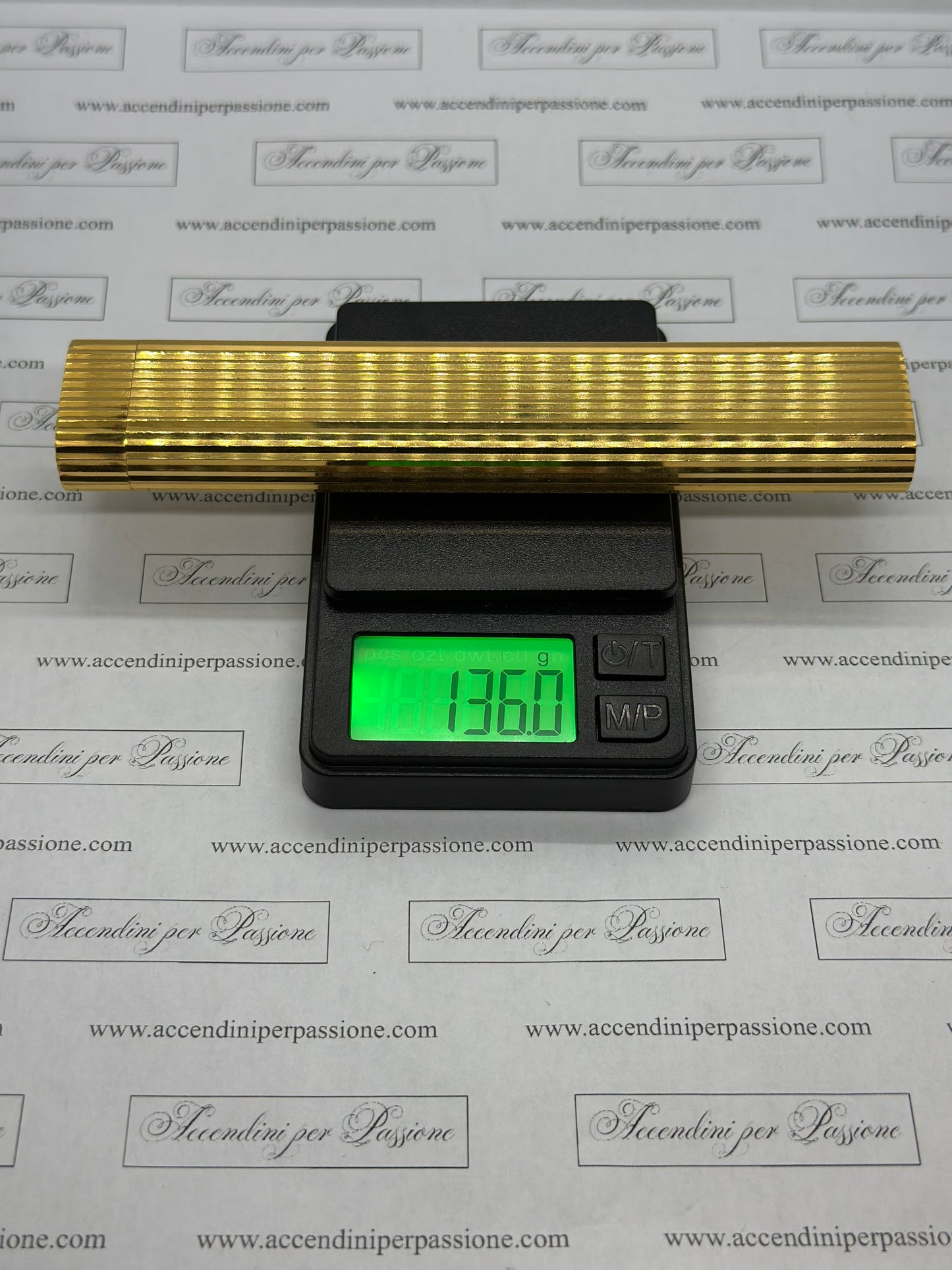 Cartier Les Must Ovale da Tavolo - Placcato Oro "Vertical Lines"