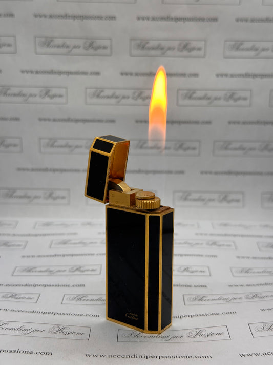 Cartier Les Must "5 Facce" - Placcato Oro & Lacca di Cina Nera