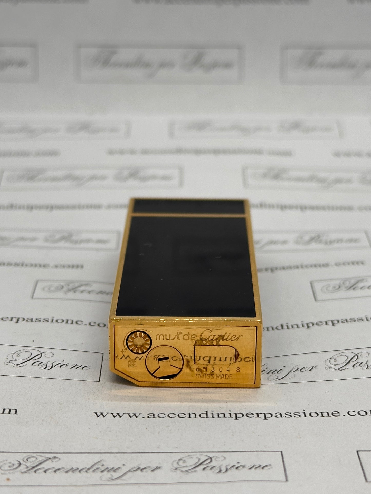 Cartier Les Must "5 Facce" - Placcato Oro & Lacca di Cina Nera