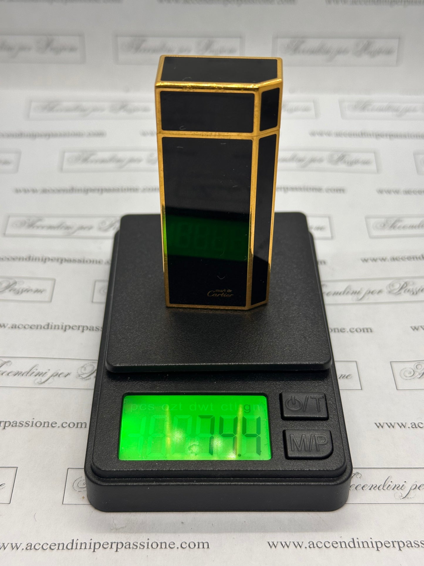 Cartier Les Must "5 Facce" - Placcato Oro & Lacca di Cina Nera