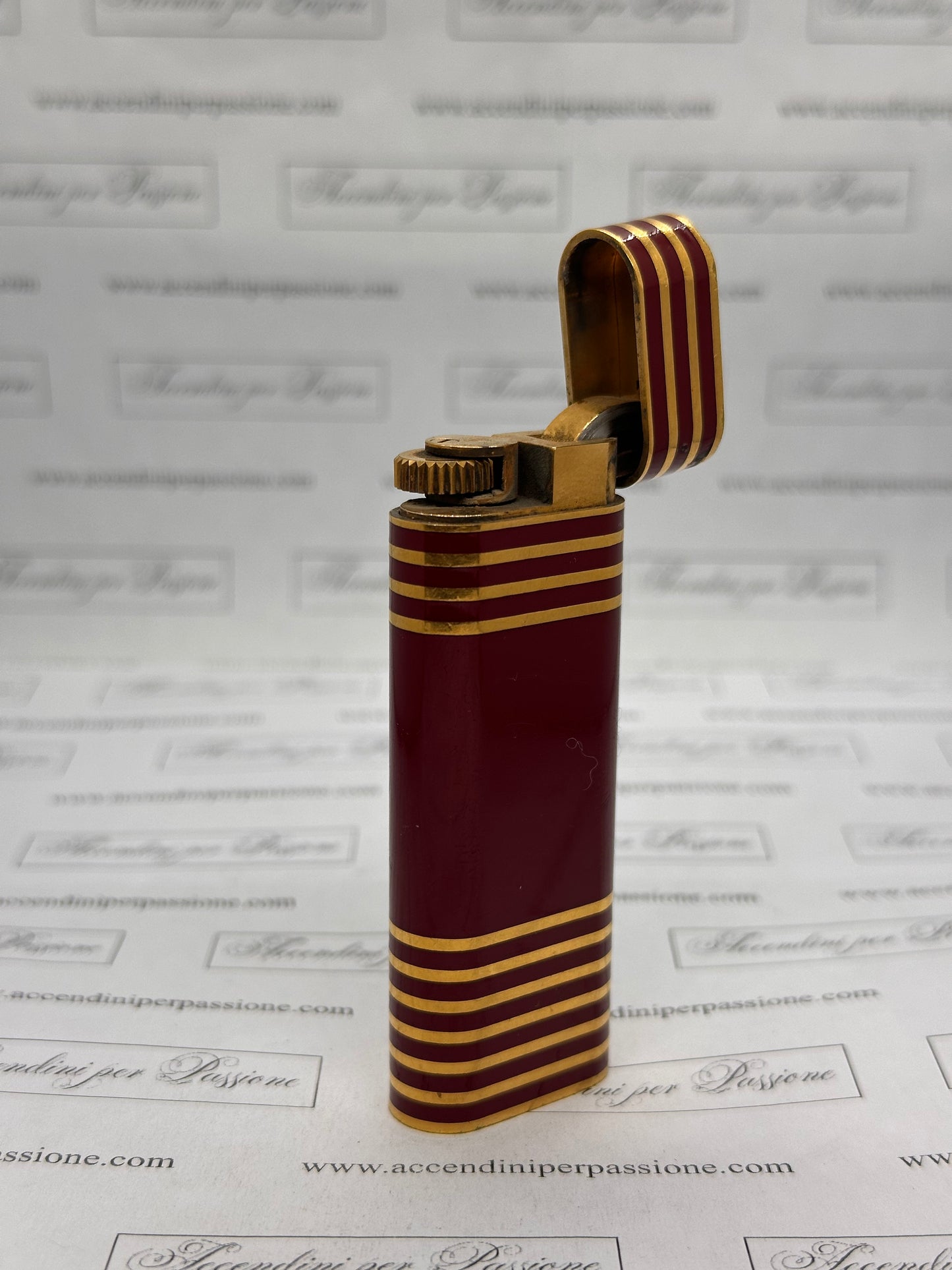 Cartier Les Must Ovale - Placcato Oro & Lacca di Cina Rossa "Rings"