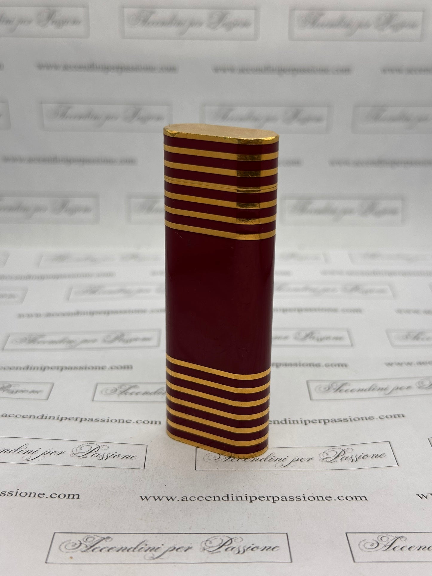 Cartier Les Must Ovale - Placcato Oro & Lacca di Cina Rossa "Rings"