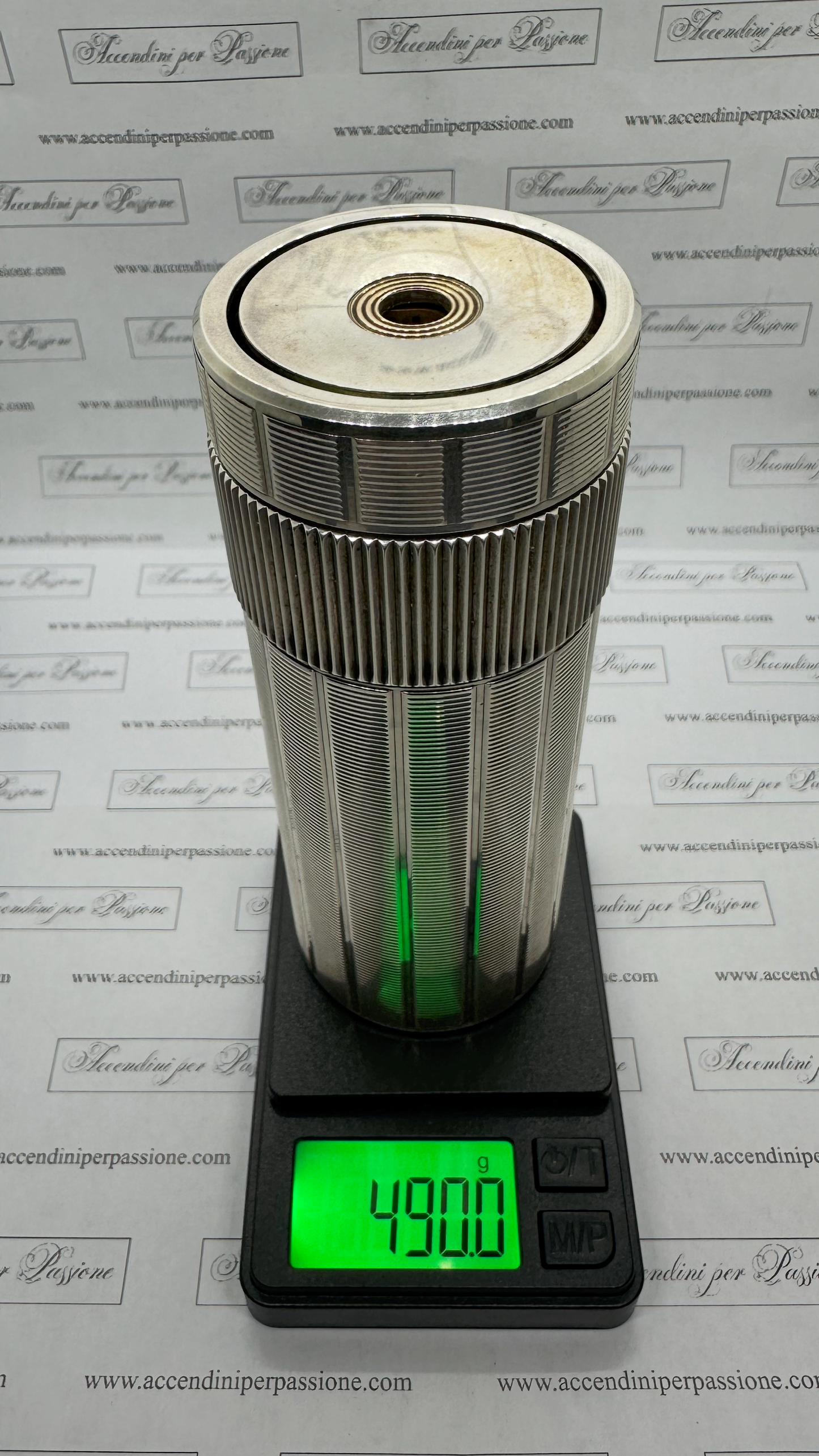 S.T. Dupont Cylinder da Tavolo - Placcato Argento