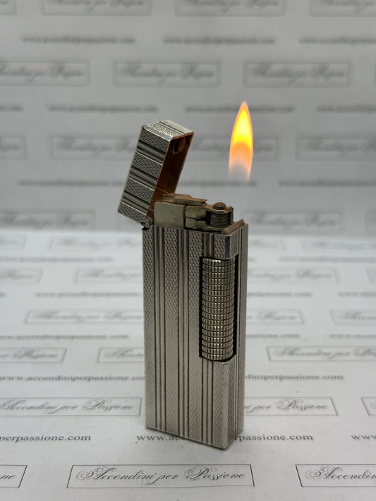 Dunhill Rollagas – Placcato Argento "Silver Stripes"