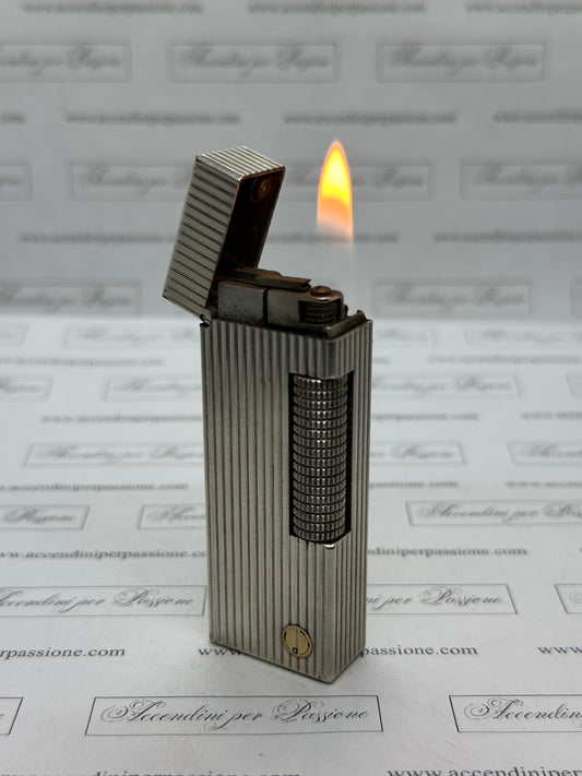 Dunhill Rollagas – Placcato Argento "Vertical Lines"