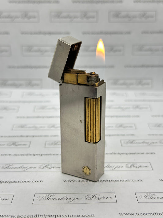 Dunhill Rollagas – Placcato Argento & Oro "Satinato"