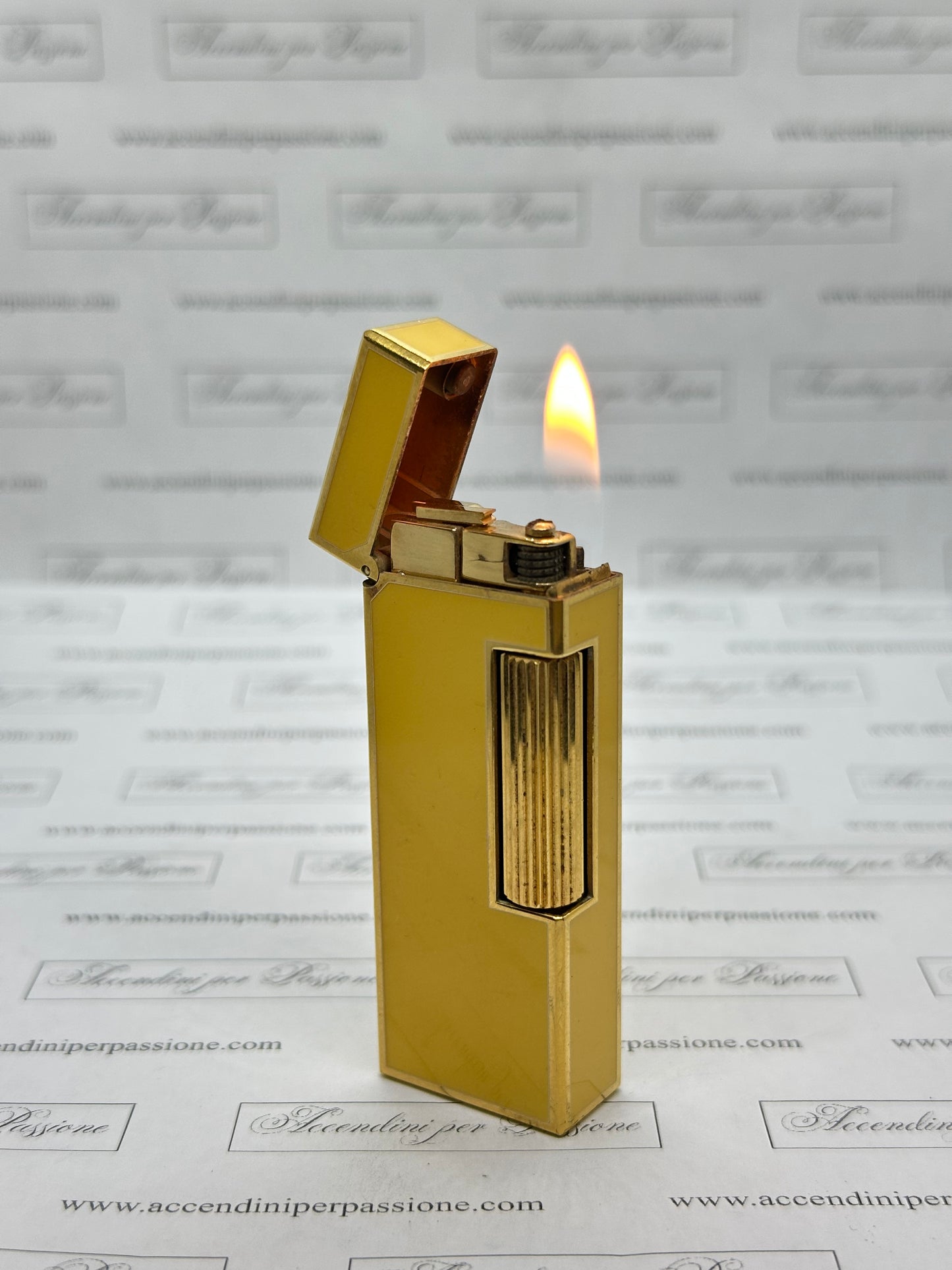 Dunhill Rollagas – Placcato Oro & Lacca di Cina “Lemon”