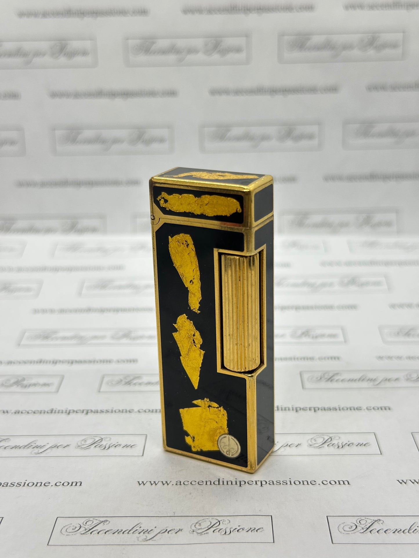 Dunhill Rollagas – Placcato Oro & Lacca di Cina “Foglia Oro"
