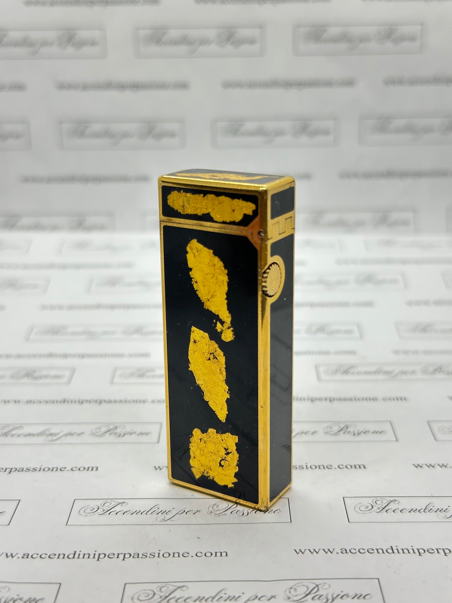 Dunhill Rollagas – Placcato Oro & Lacca di Cina “Foglia Oro"