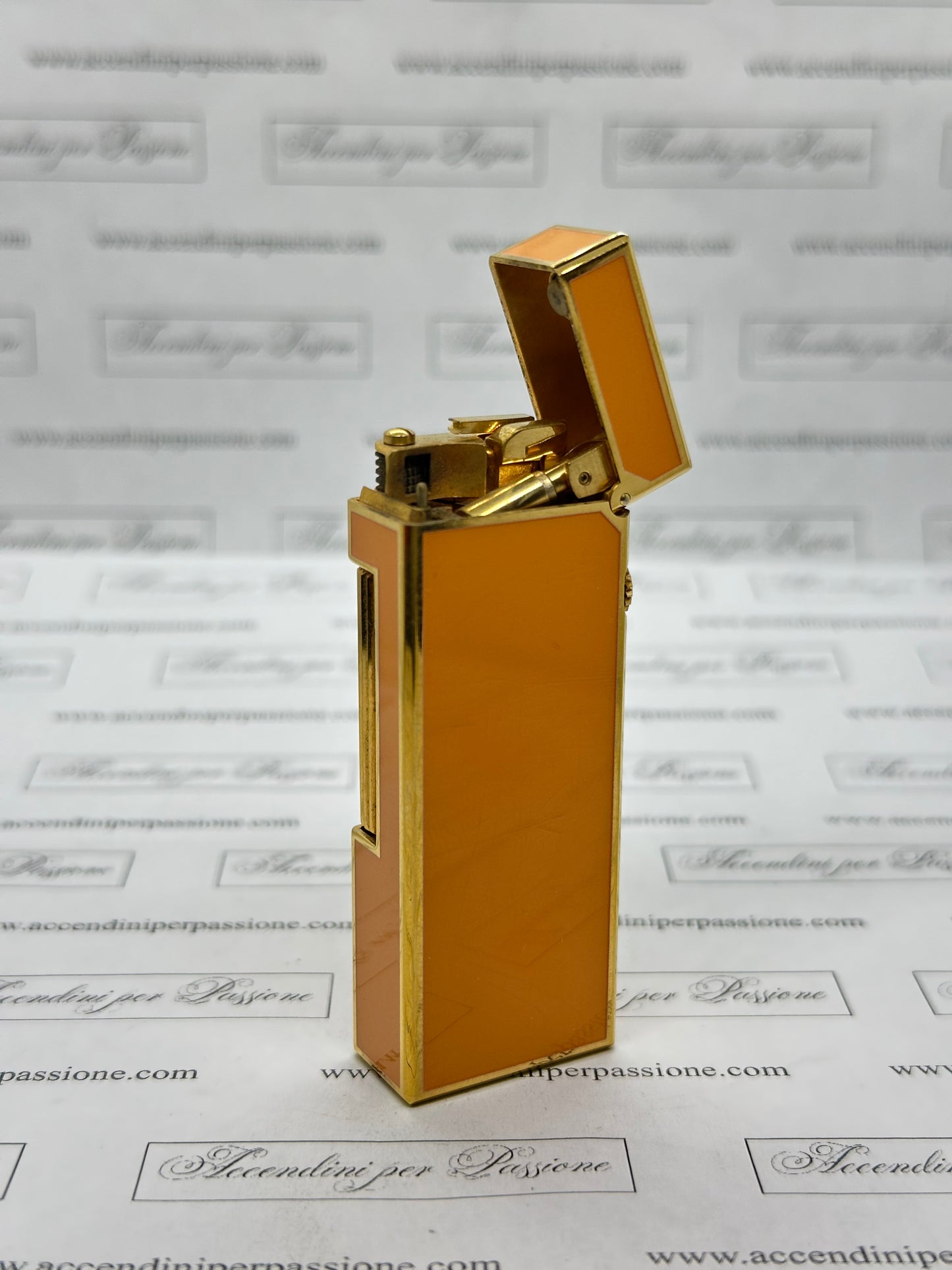 Dunhill Rollagas – Placcato Oro & Lacca di Cina “Orange"