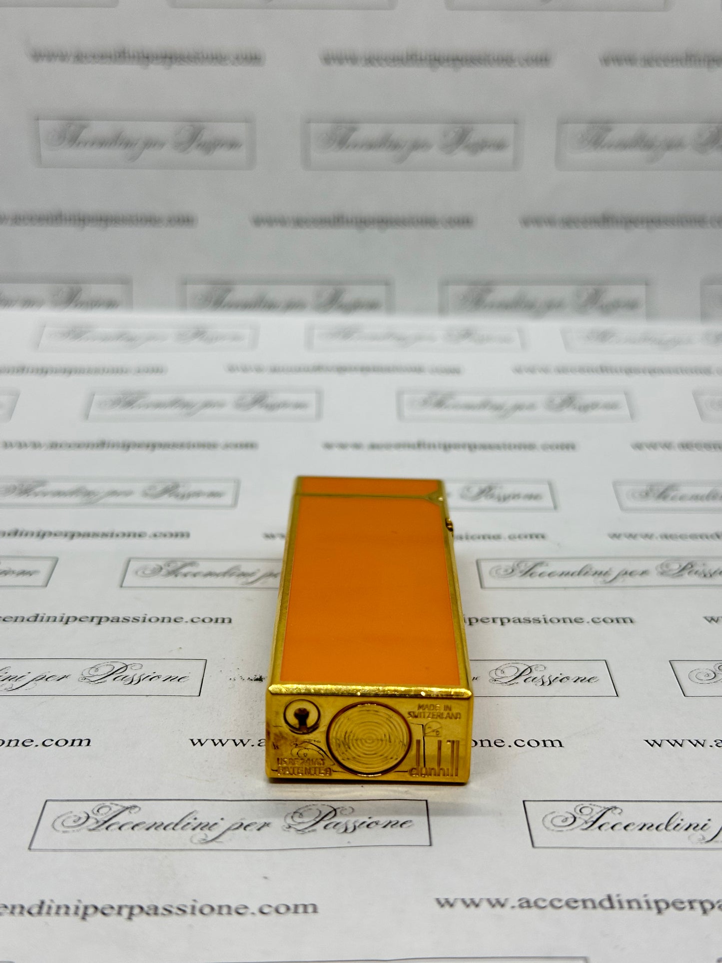 Dunhill Rollagas – Placcato Oro & Lacca di Cina “Orange"