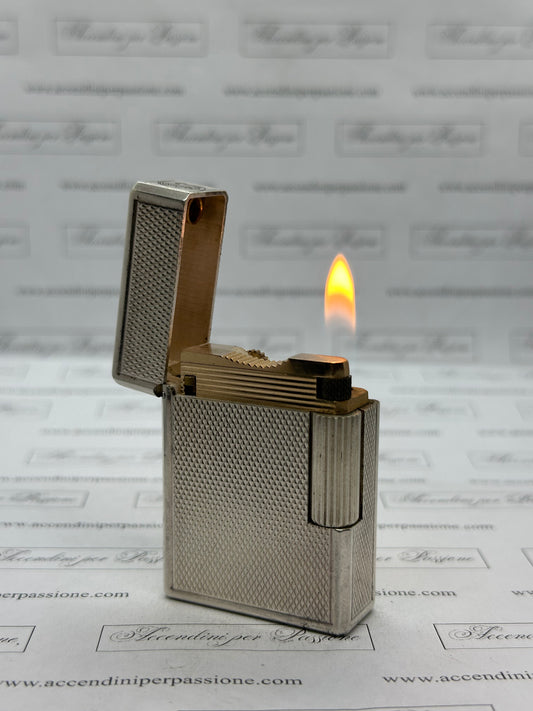 S.T. Dupont Linea 1 small – Placcato Argento "Guilloché"