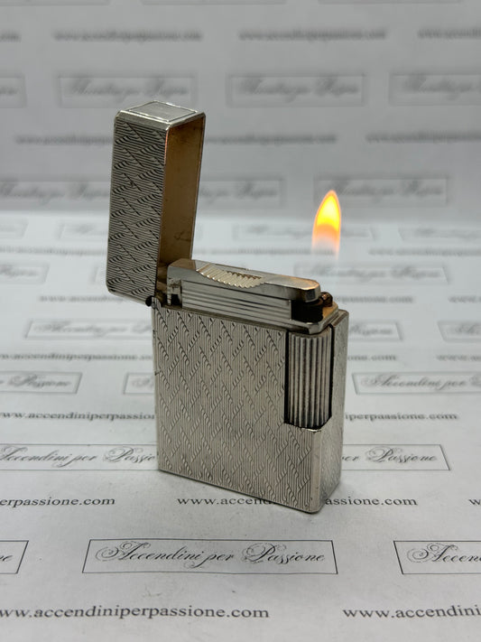 S.T. Dupont Linea 1 small – Placcato Argento "Tread"