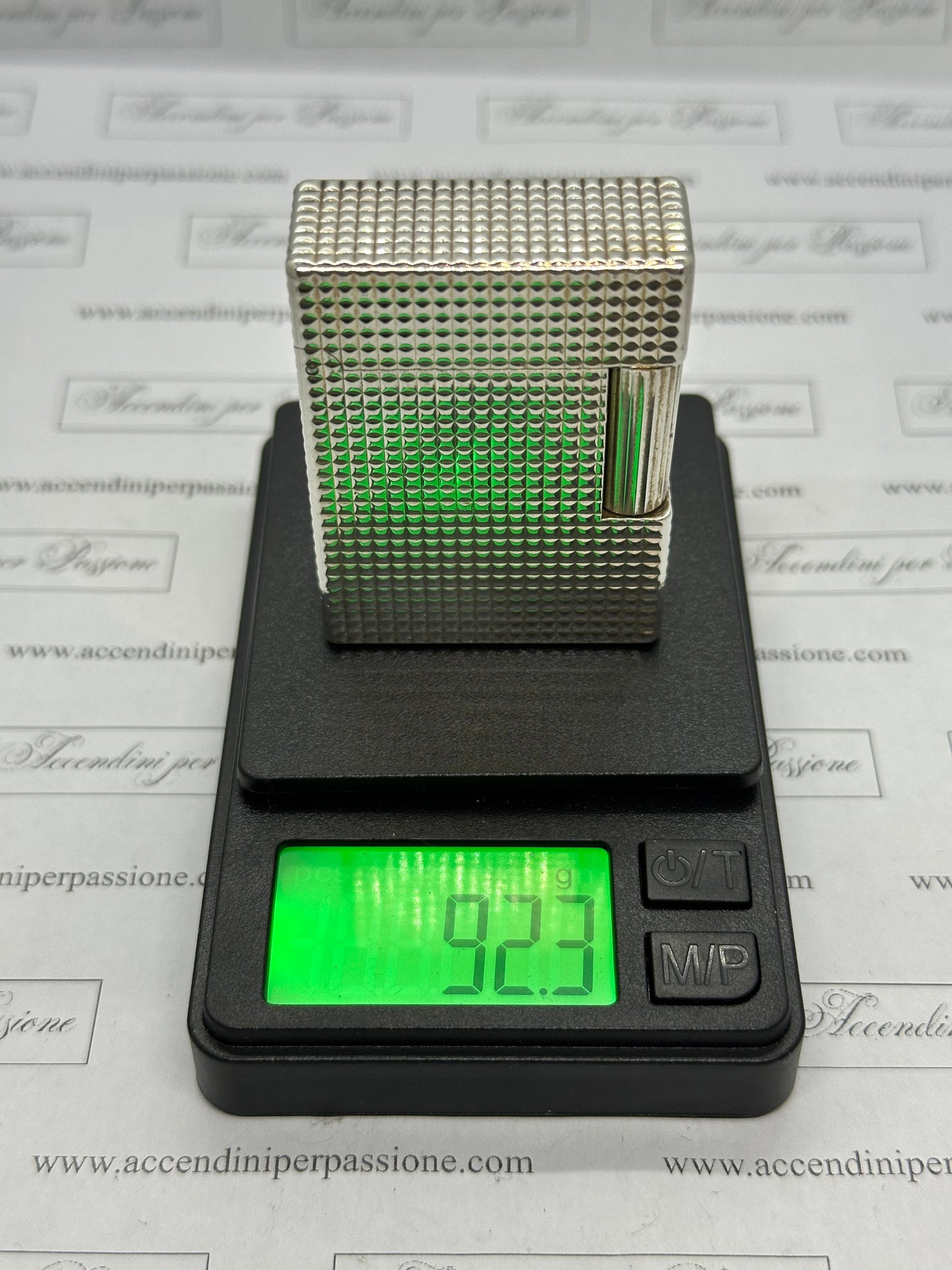 S.T. Dupont Linea 1 small – Placcato Argento "Testa di Diamante"