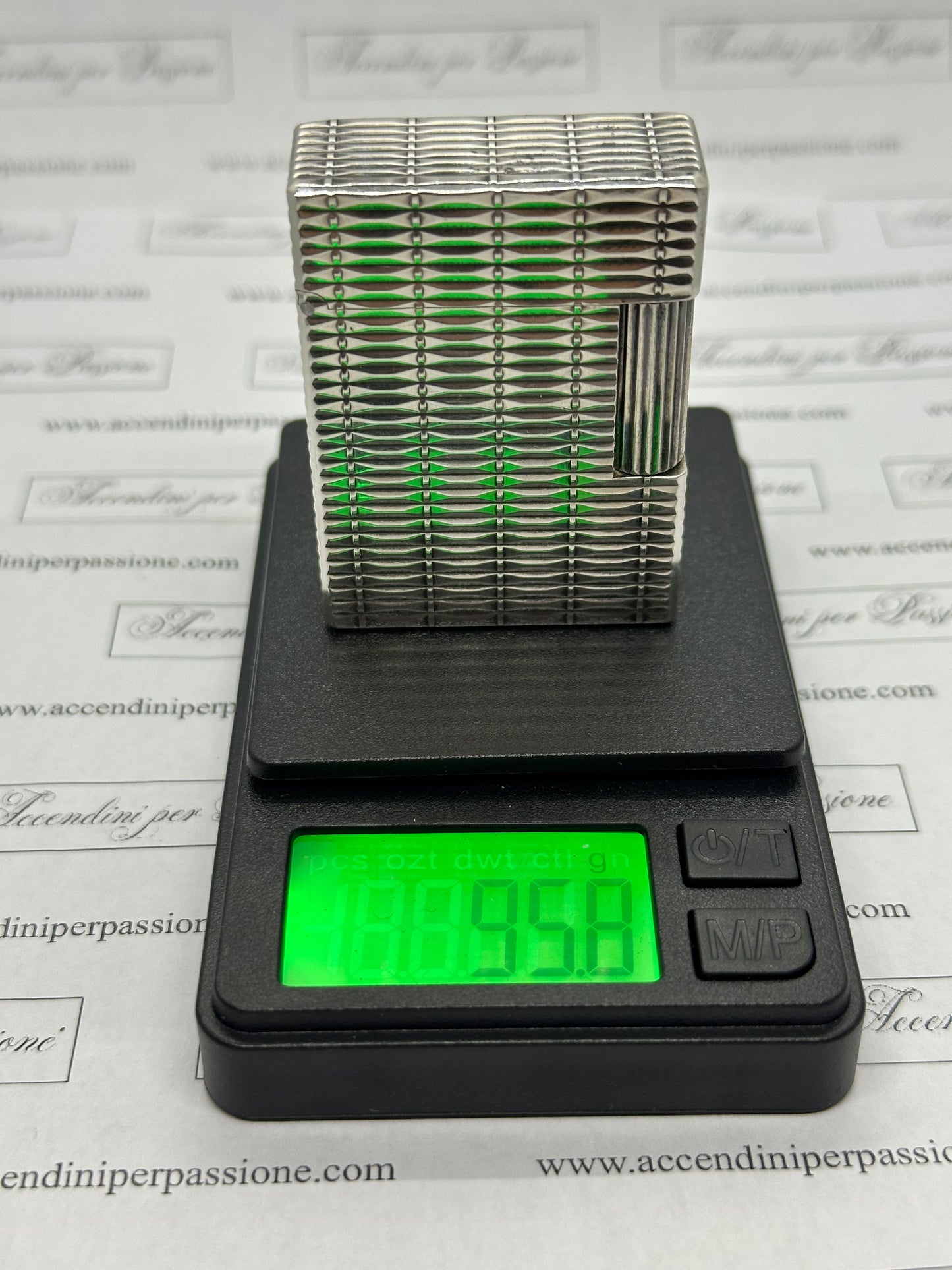 S.T. Dupont Linea 1 small – Placcato Argento "Veneziano"