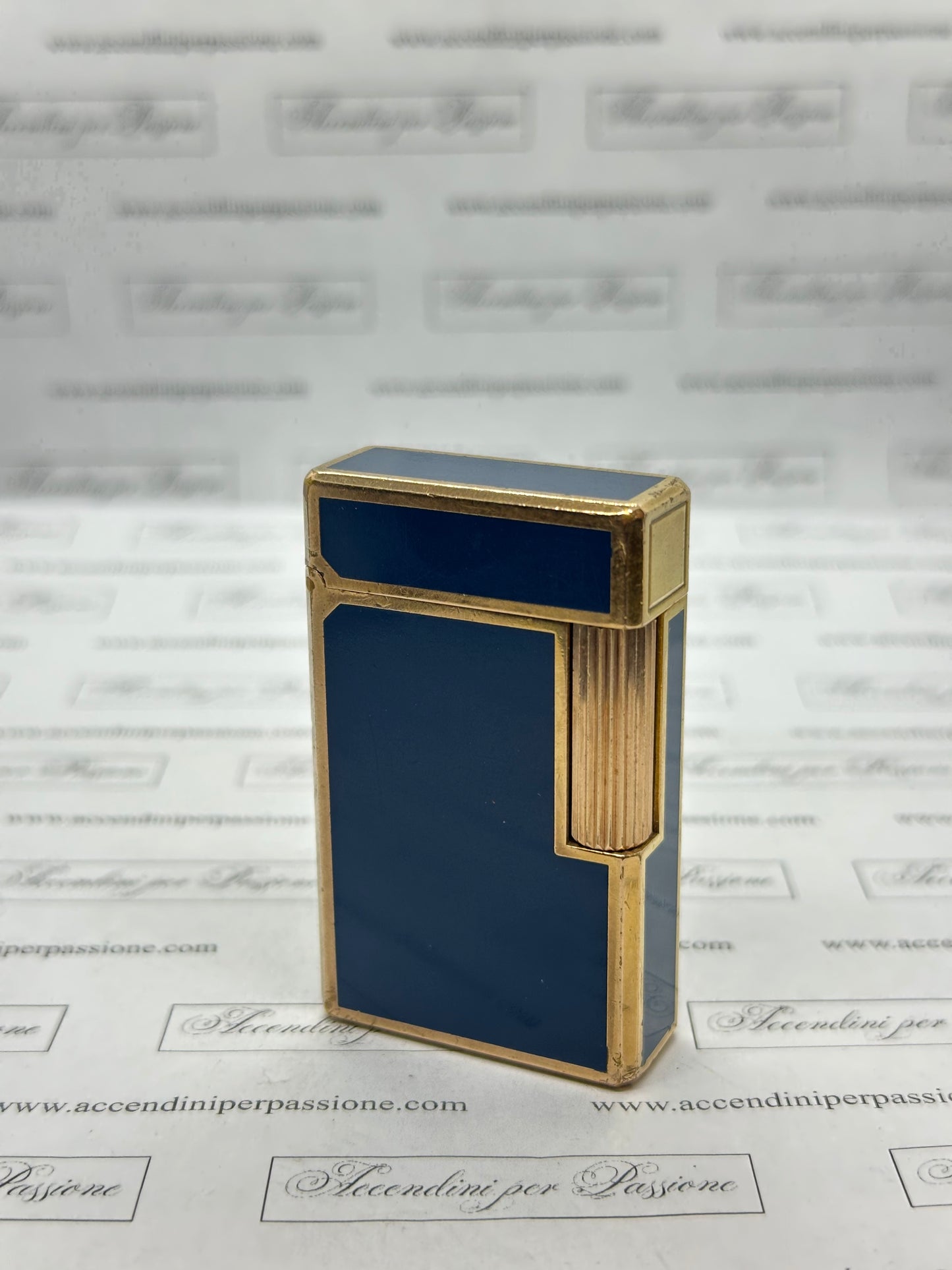 S.T. Dupont Linea 1 – Placcato Oro & Lacca di Cina Blu