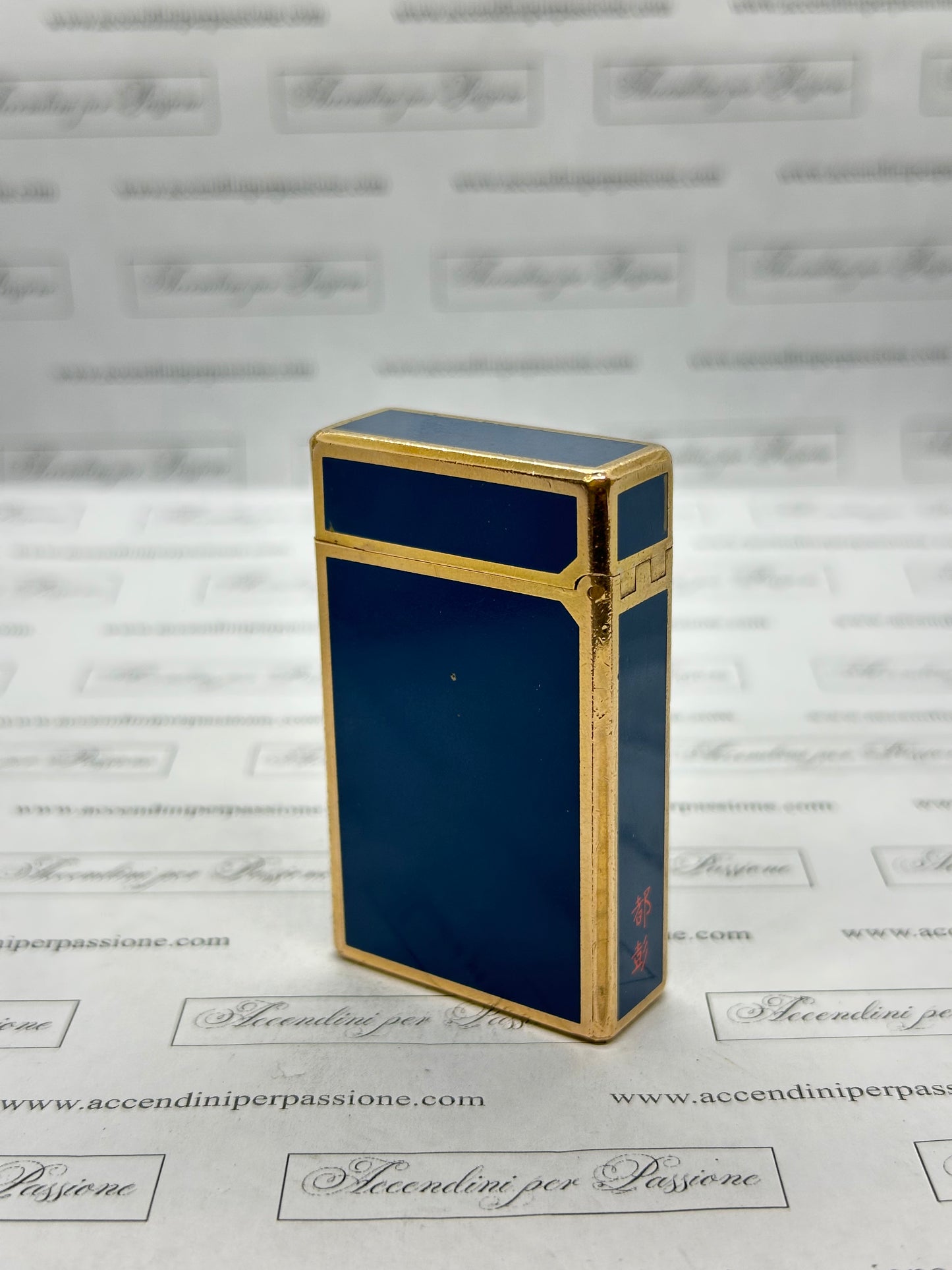 S.T. Dupont Linea 1 – Placcato Oro & Lacca di Cina Blu