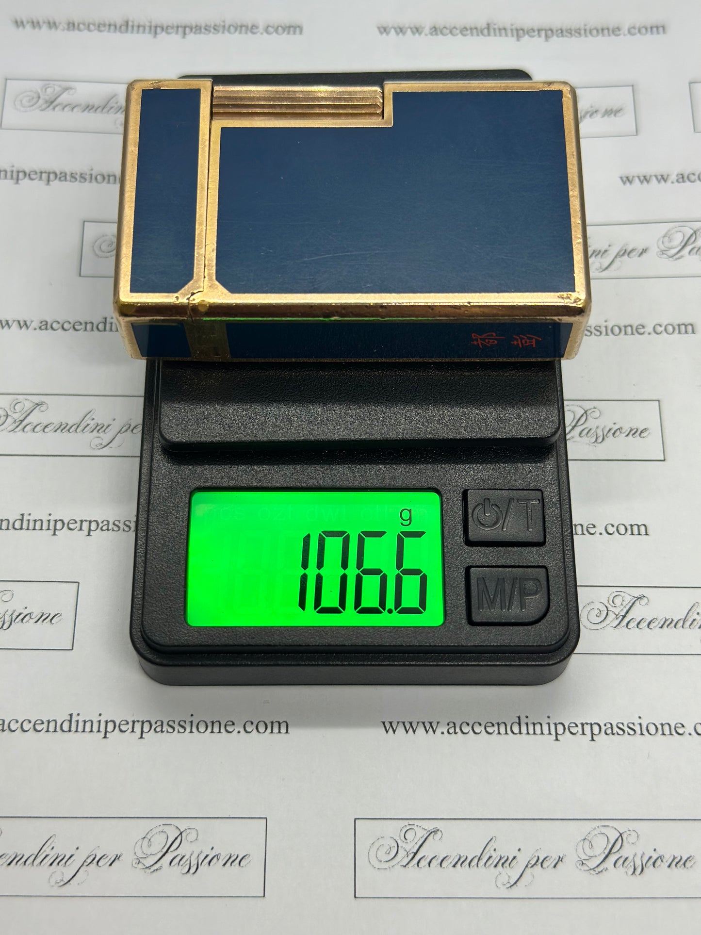 S.T. Dupont Linea 1 – Placcato Oro & Lacca di Cina Blu