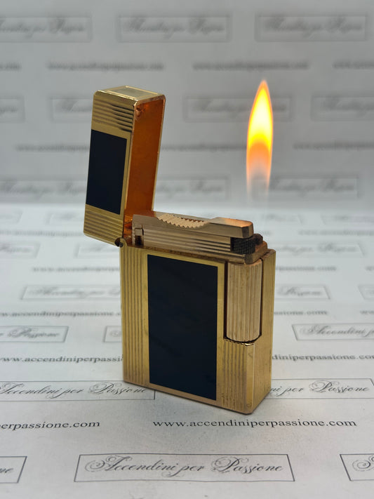 S.T. Dupont Linea 1 small – Placcato Oro & Lacca di Cina Nera