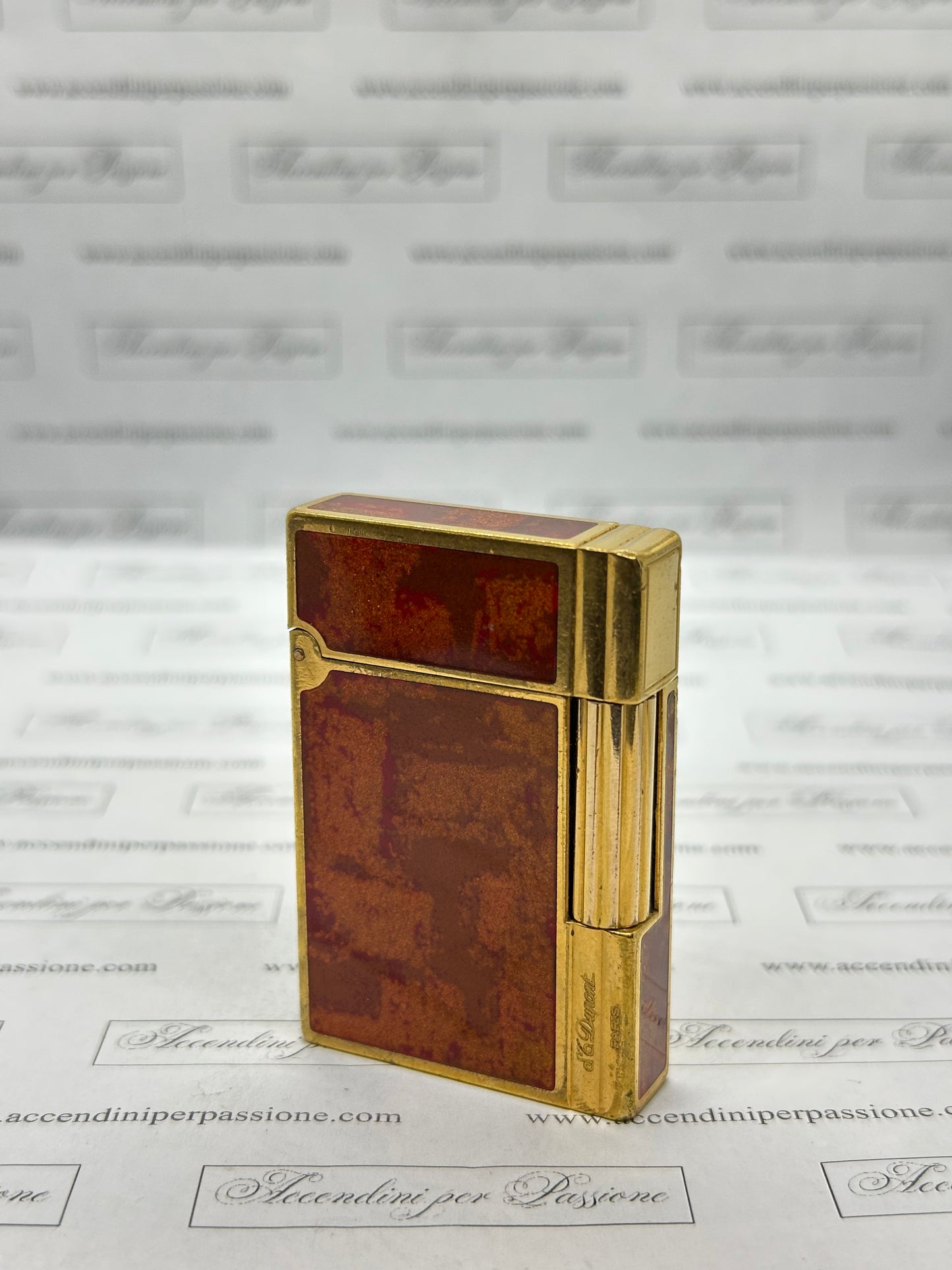 S.T. Dupont Linea 2 Gatsby – Placcato Oro & Lacca di Cina "Brunette"