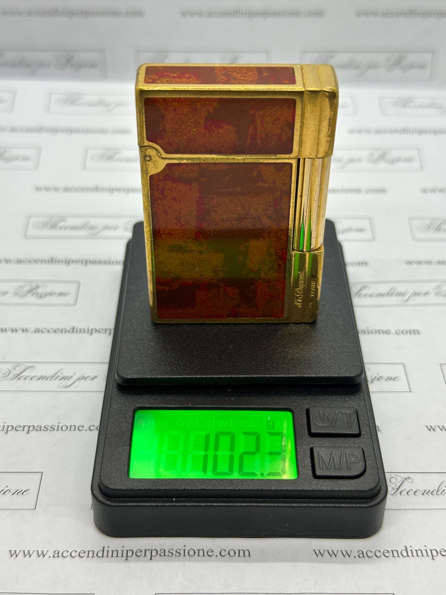 S.T. Dupont Linea 2 Gatsby – Placcato Oro & Lacca di Cina "Brunette"