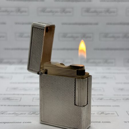 S.T. DUPONT Ligne 1 Small - Placcato Argento "Guilloché"